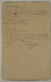Letter from [Samuel Manesty, Resident], Bussora [Basra], to Mirza Mehedy Ally Khaun, Native Resident, Bushire [7v] (1/1)
