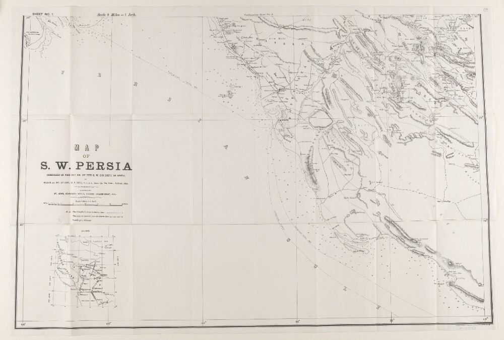 ‘Map of S. W. Persia’